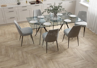 Каменно-полимерная SPC плитка Alpine Floor Parquet Light ЕСО / Паркет Лайт ЭКО 13-3 Дуб Ваниль Селект